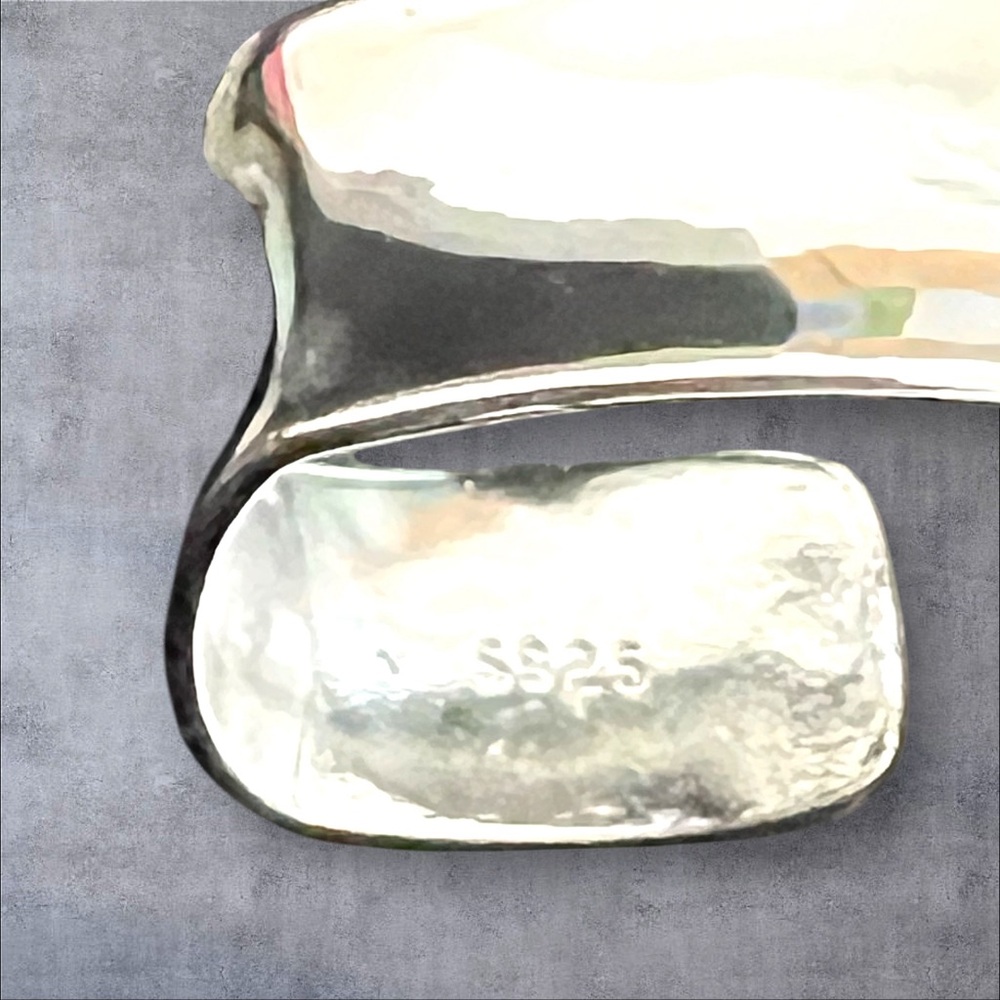 Solid Sterling Silver Thumb Ring, Adjustable Size… - image 6